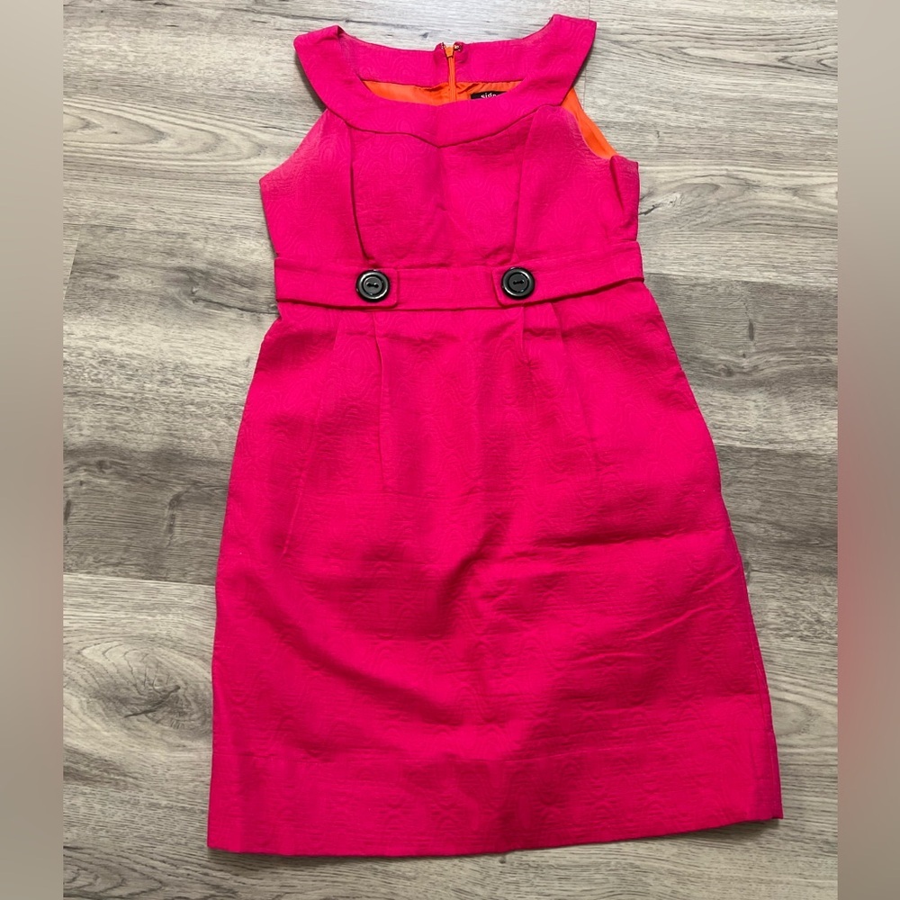 Hot pink & orange sleeveless dress size 6